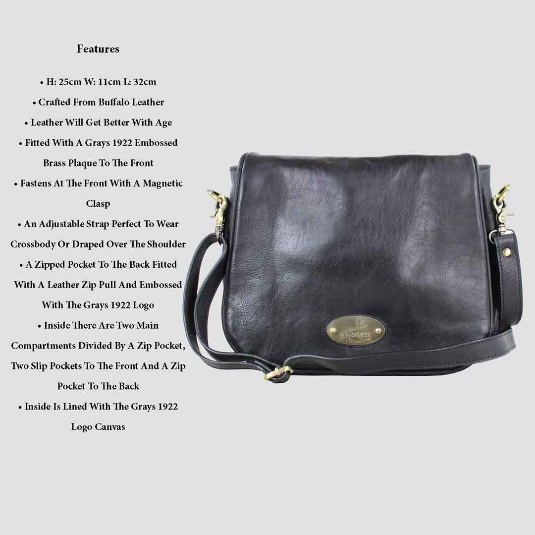 Lucy Saddle Bag Black