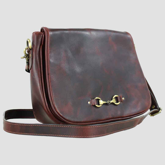 Lucy Snaffle Saddle Bag Brown