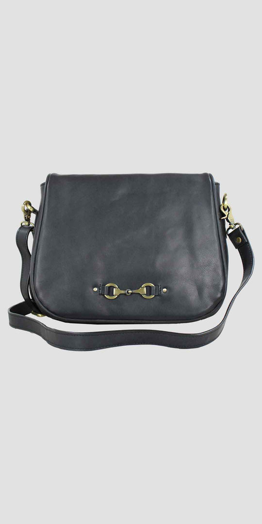 Lucy Snaffle Saddle Bag Black