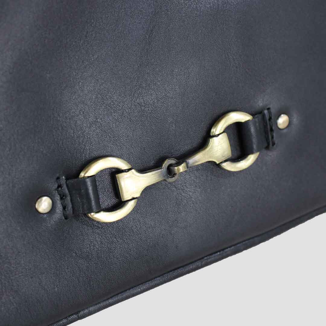 Lucy Snaffle Saddle Bag Black