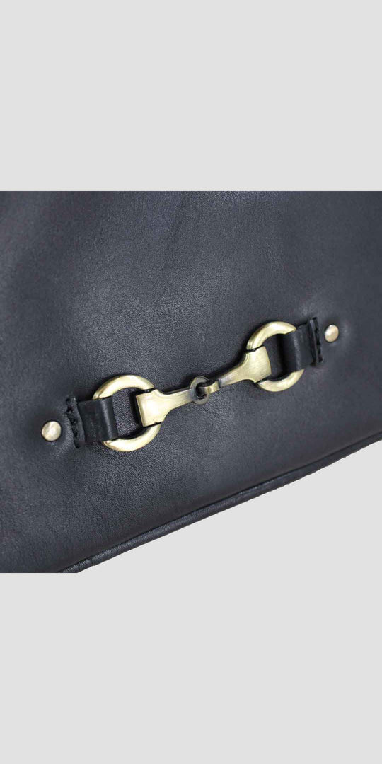 Lucy Snaffle Saddle Bag Black