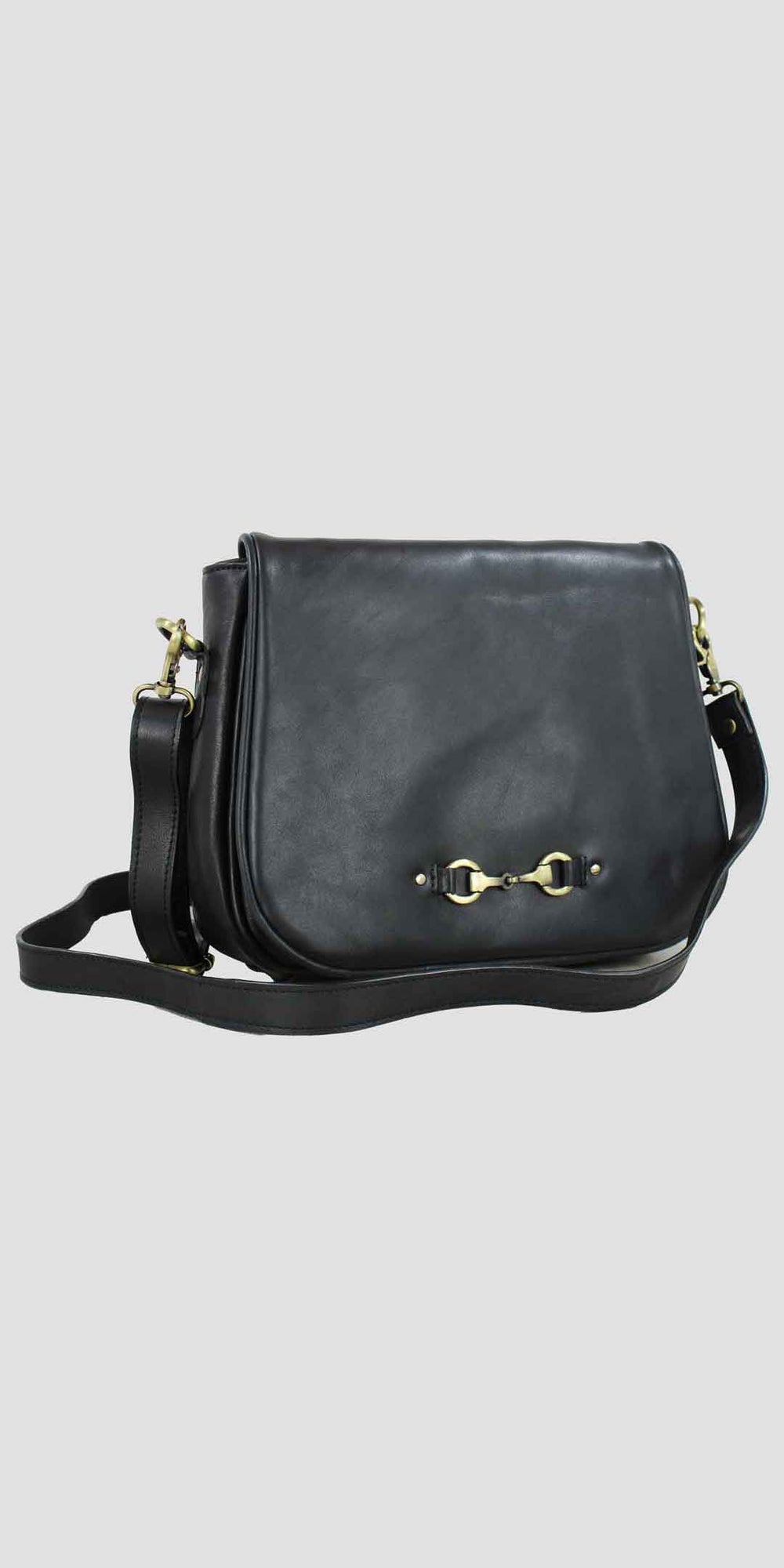 Lucy Snaffle Saddle Bag Black
