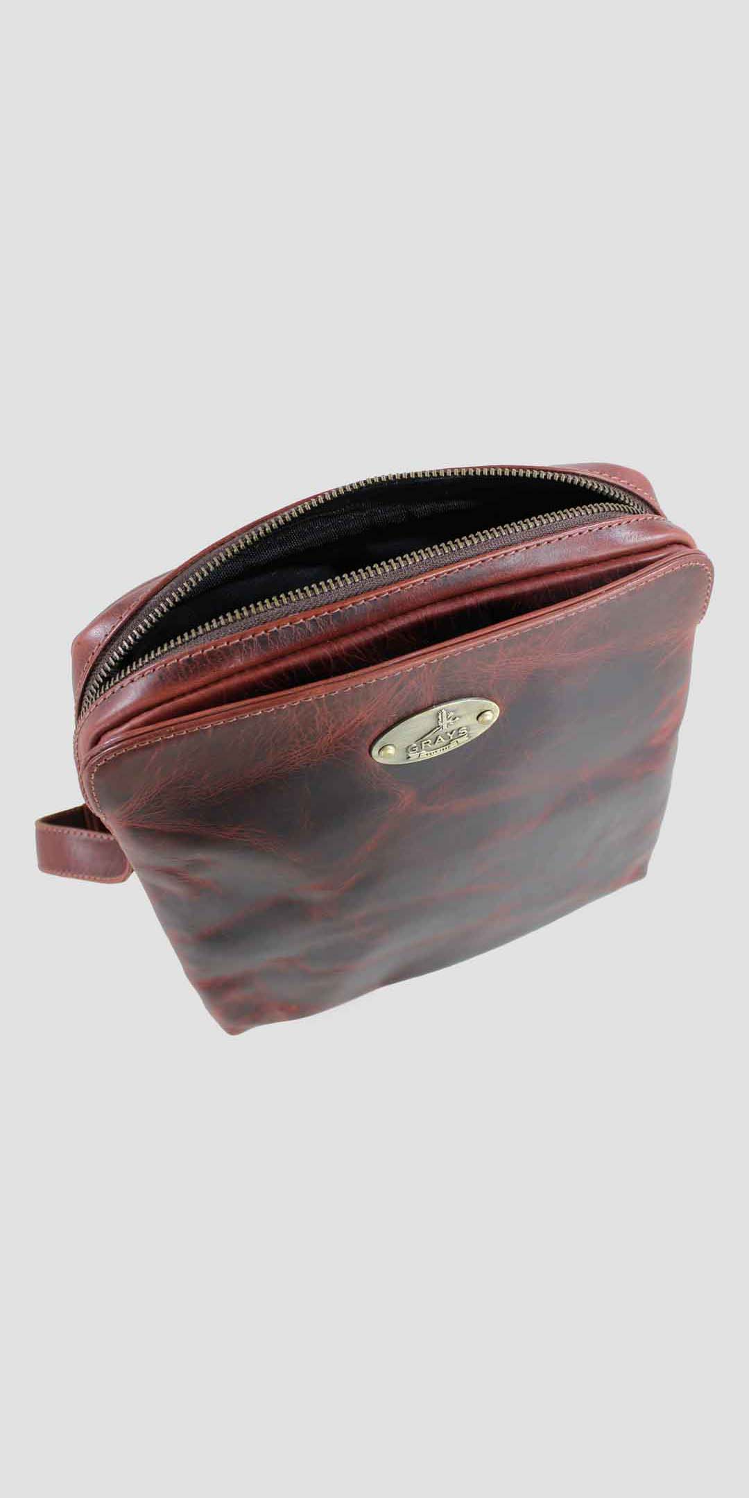 Edingale Shoulder Leather Bag Brown