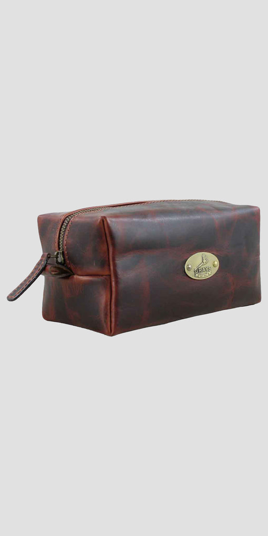 Croxall Leather Wash Bag