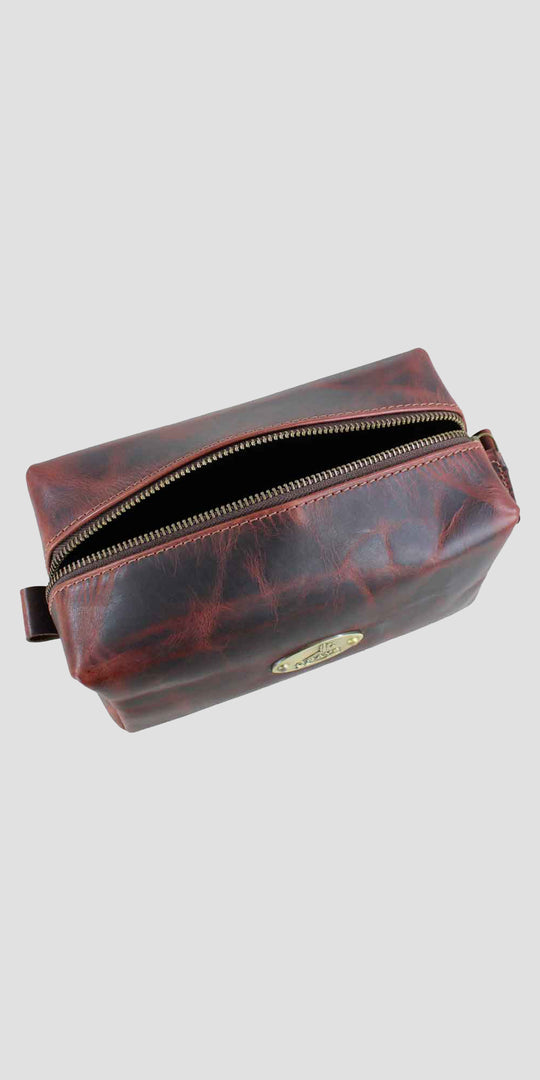 Croxall Leather Wash Bag