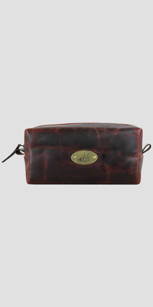 Croxall Leather Wash Bag