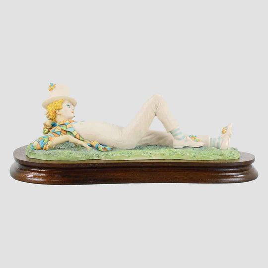 Clown Relaxing - Plinth Border Fine Arts Characters