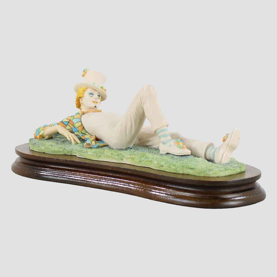 Clown Relaxing - Plinth Border Fine Arts Characters