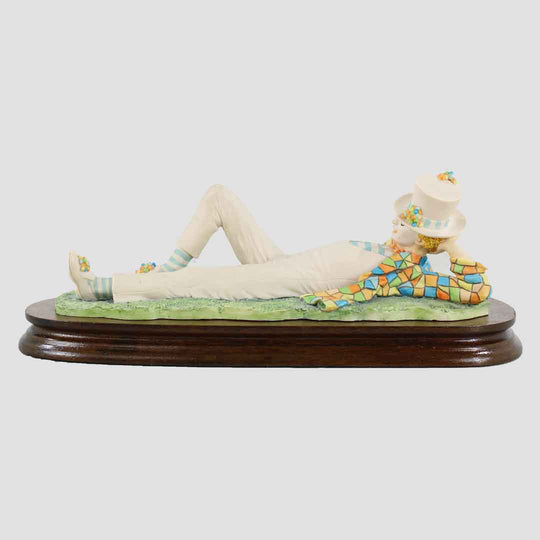 Clown Relaxing - Plinth Border Fine Arts Characters