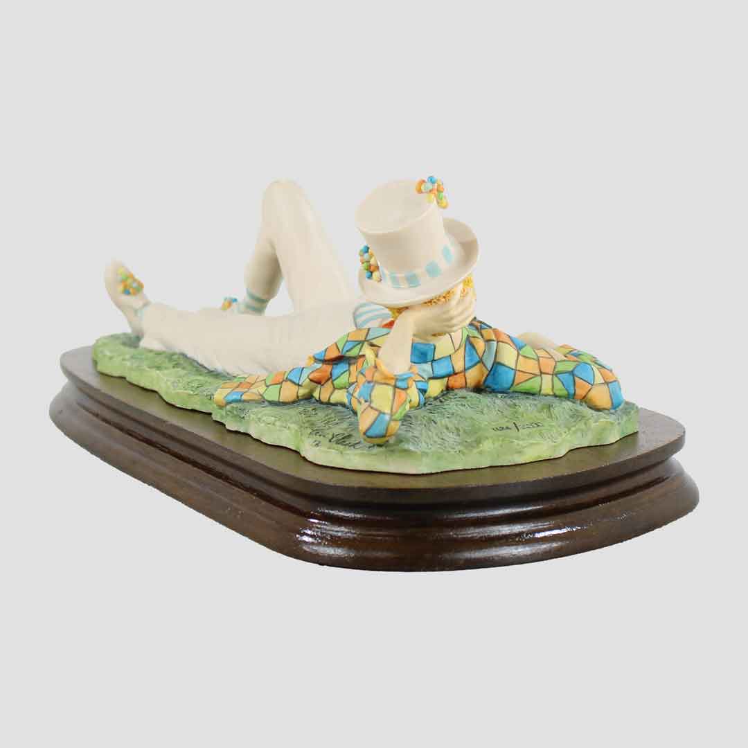 Clown Relaxing - Plinth Border Fine Arts Characters