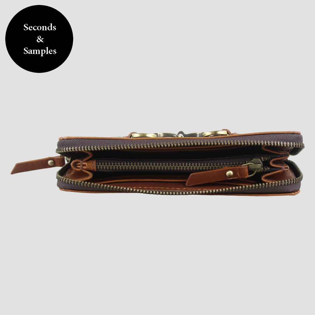 Seconds Sally Purse Leather Tan