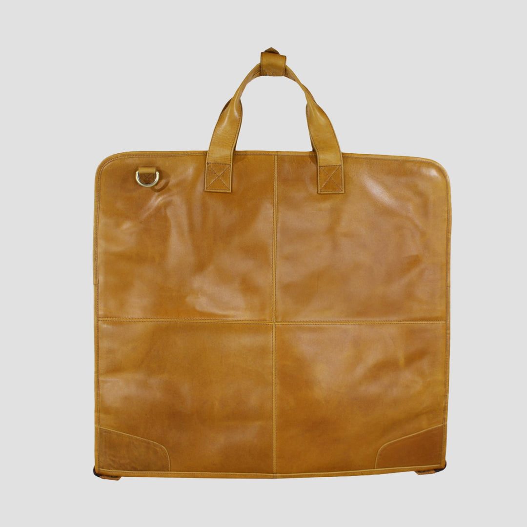 Joshua Suit Carrier Natural Leather Tan