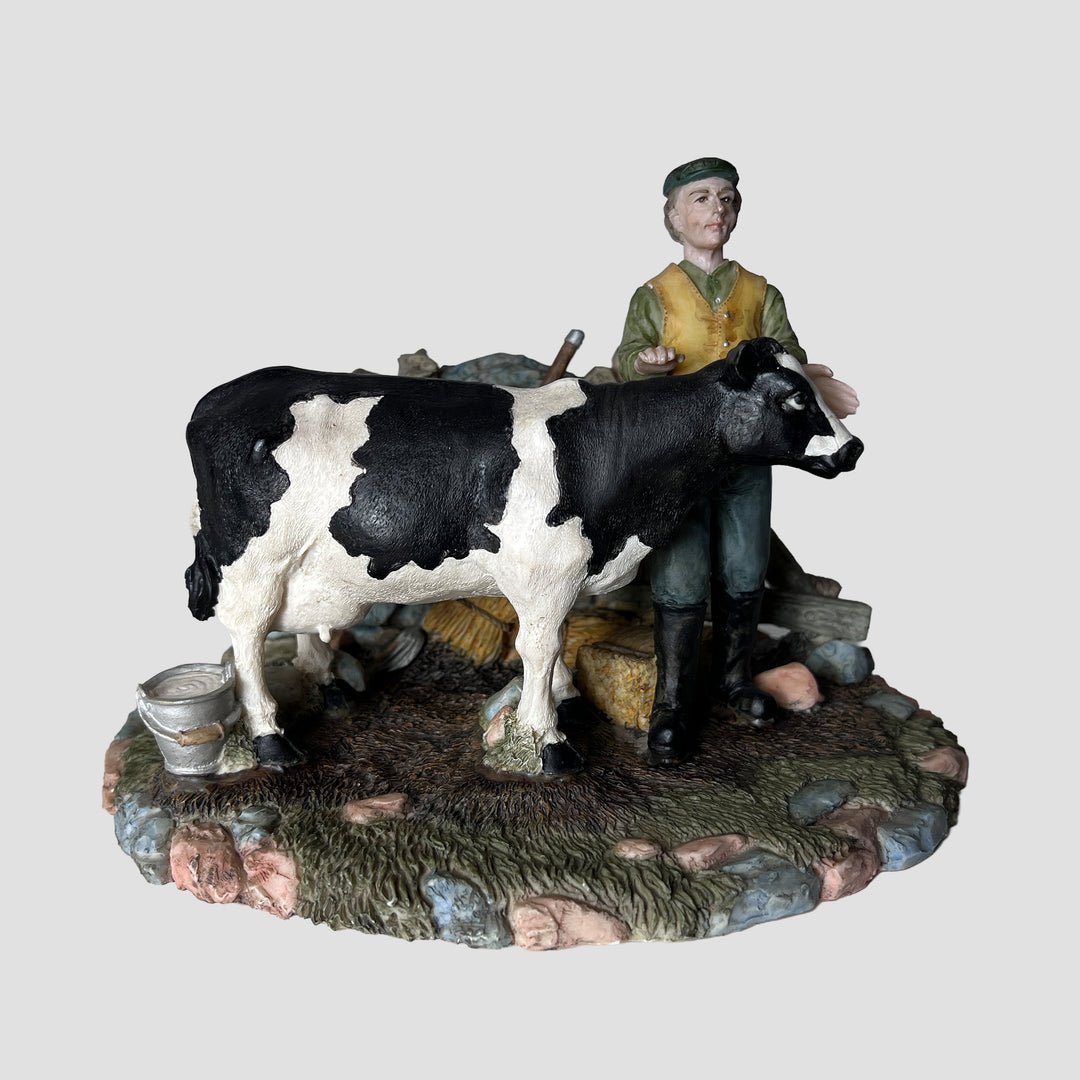 Dairy Cow and Farmer by Regency Fine Arts