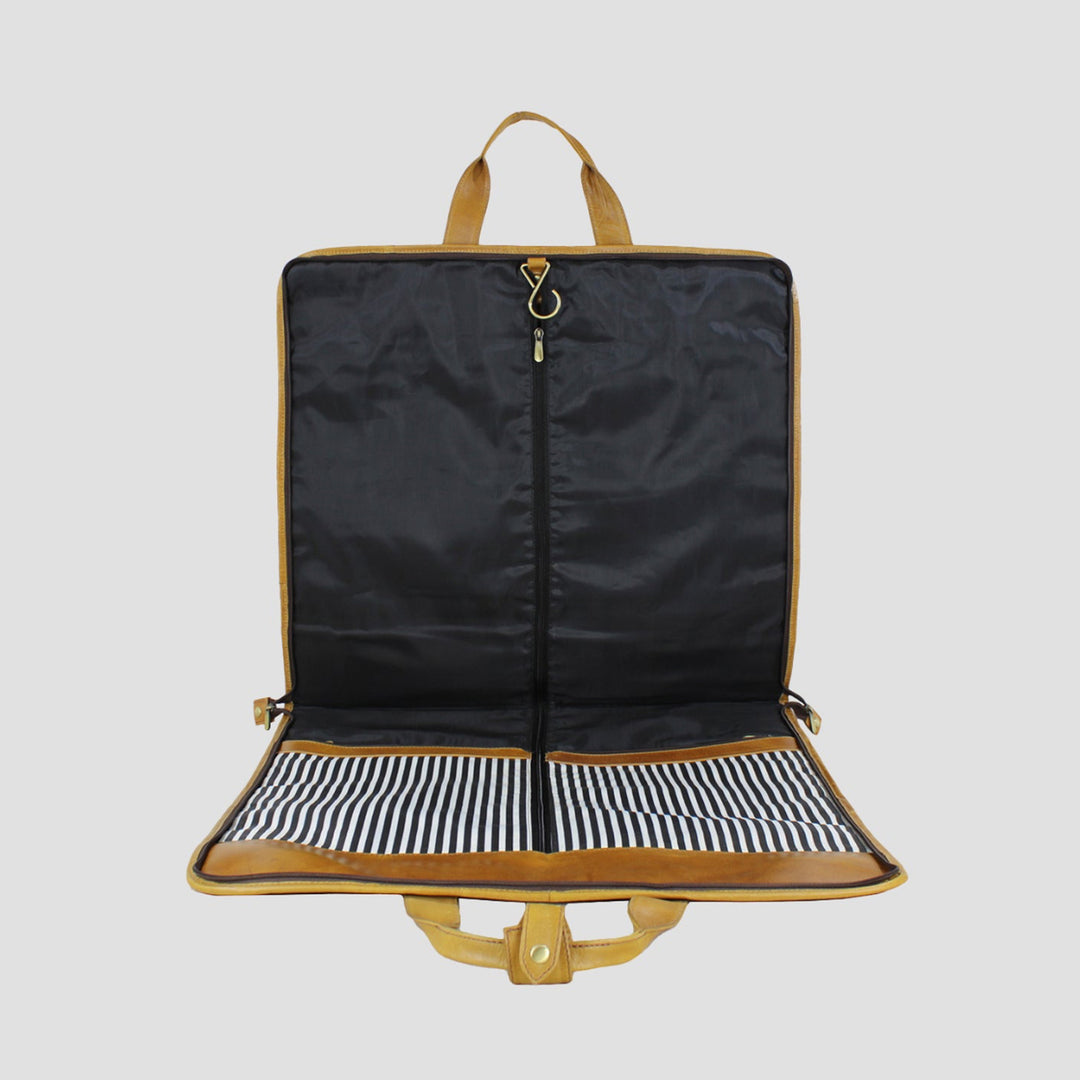 Joshua Suit Carrier Natural Leather Tan