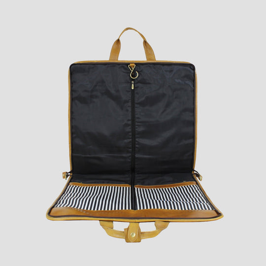 Joshua Suit Carrier Natural Leather Tan