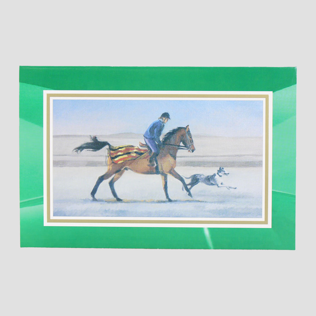 Racing Greeting Card Winter