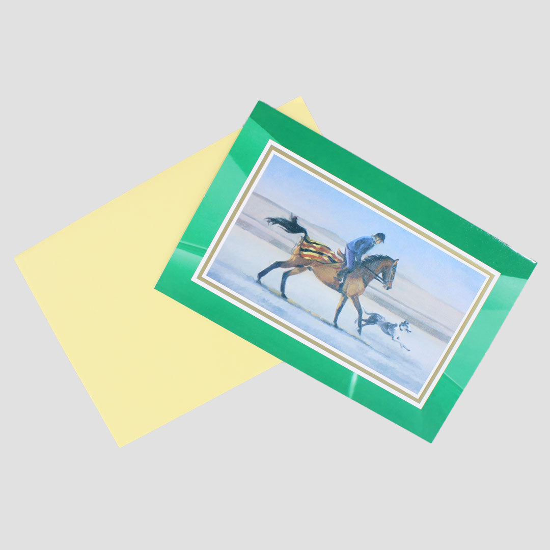 Racing Greeting Card Winter