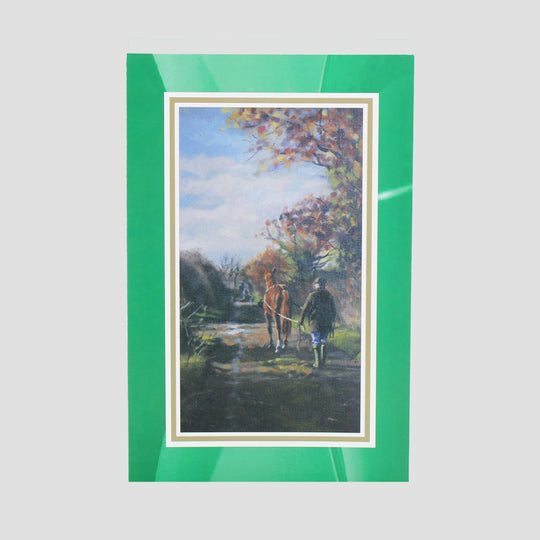 Racing Greeting Card Countryside