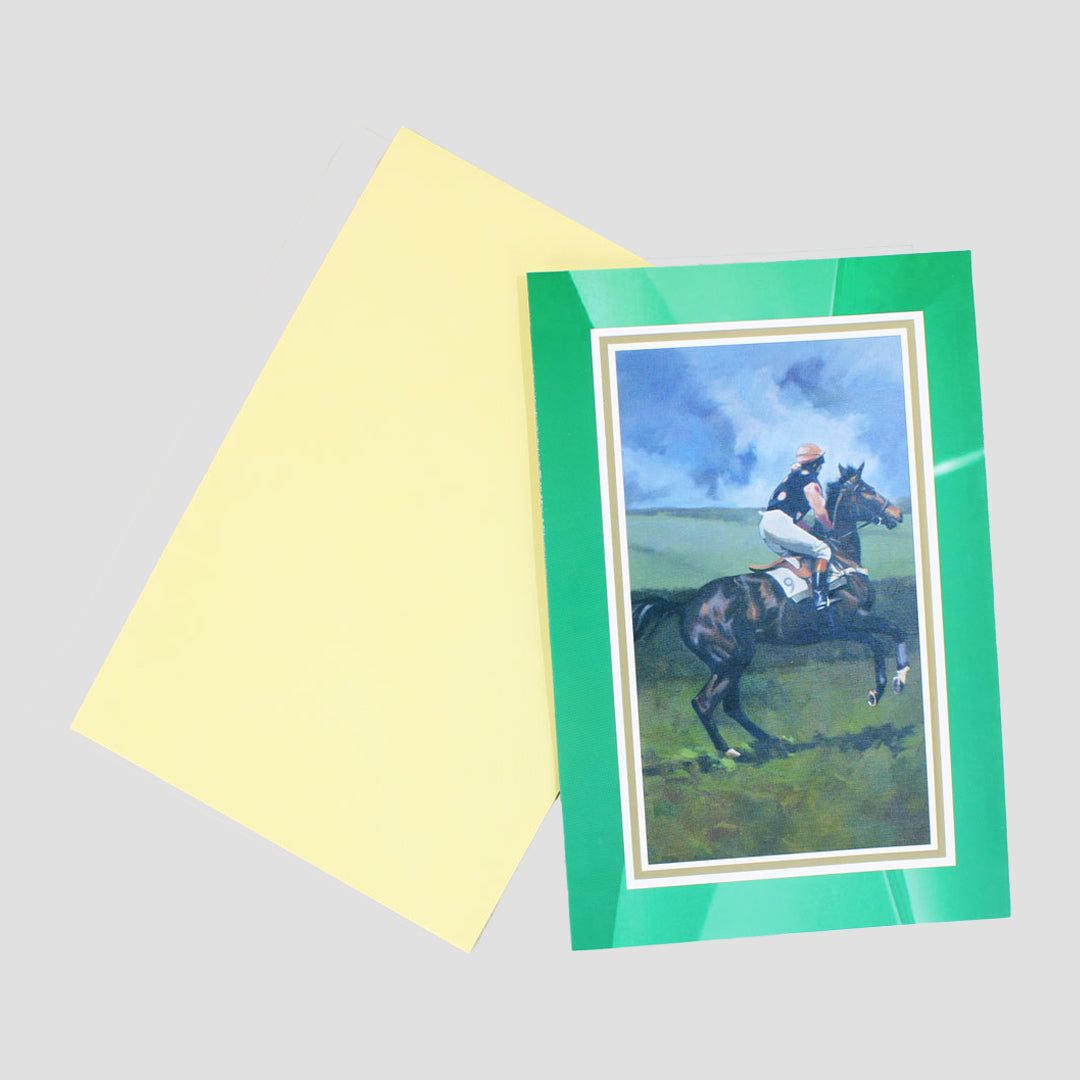 Racing Greeting Card Turn