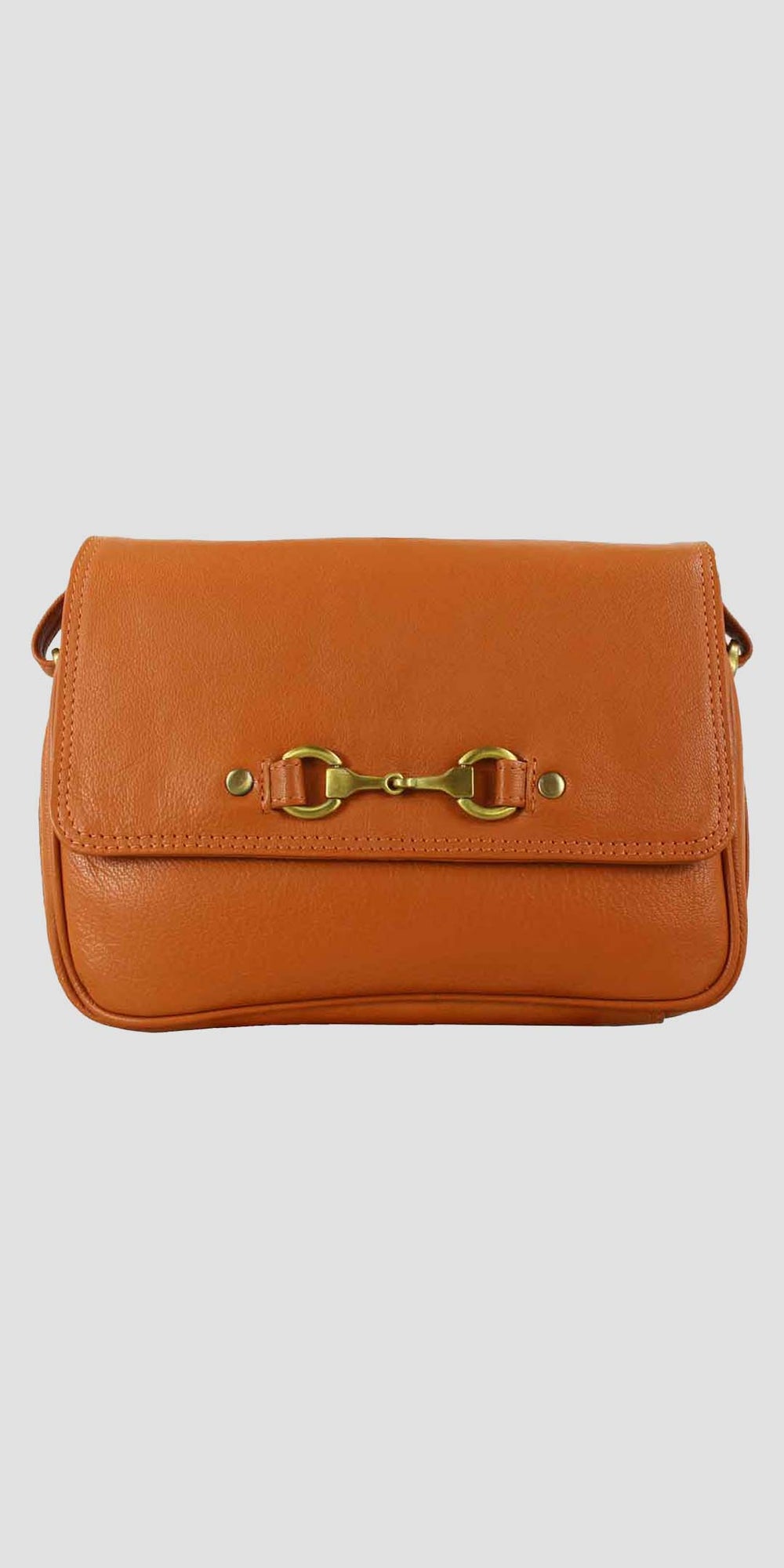 Isla Shoulder Bag with Snaffle in Tan