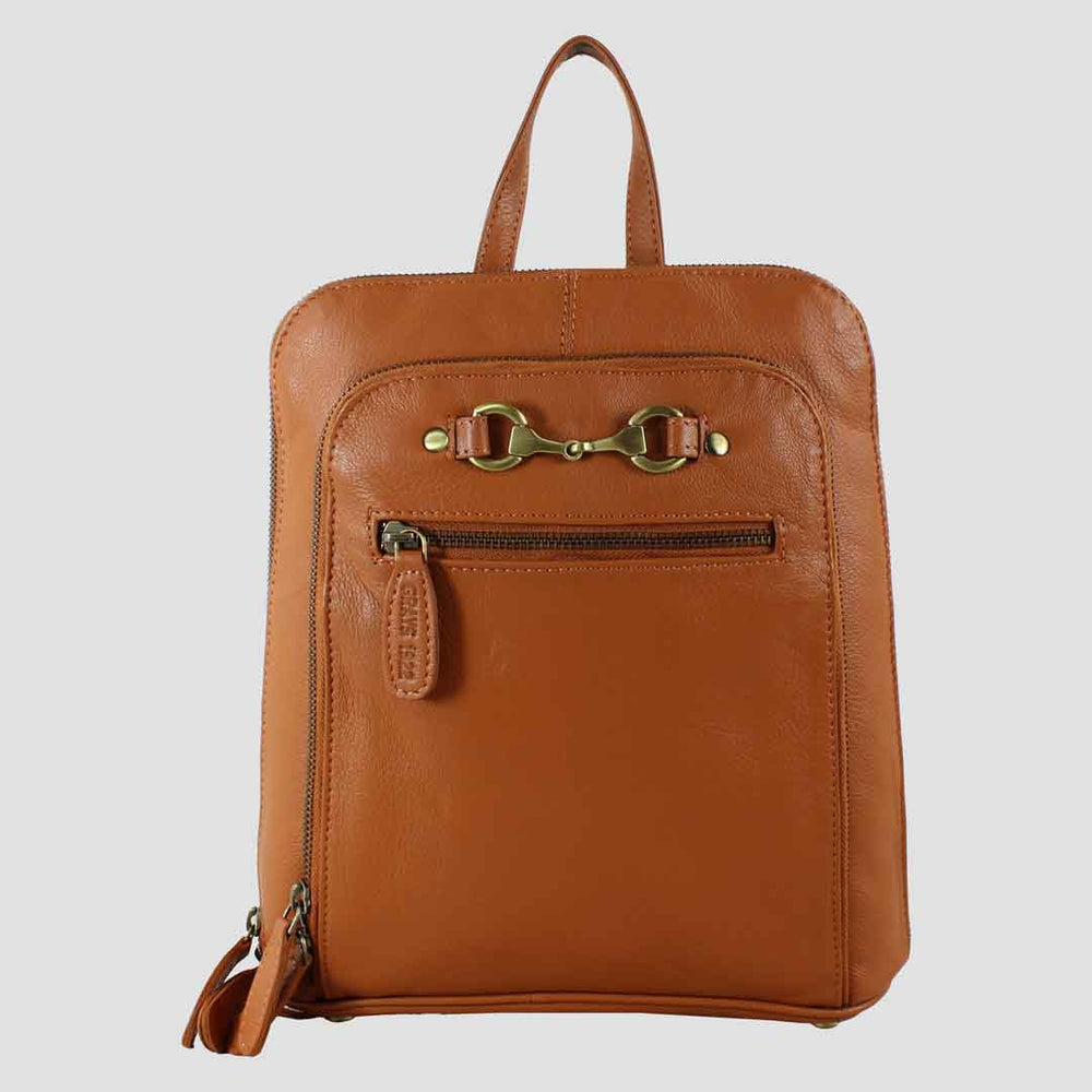 Edith Rucksack with Snaffle in Tan