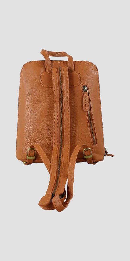 Edith Rucksack with Snaffle in Tan