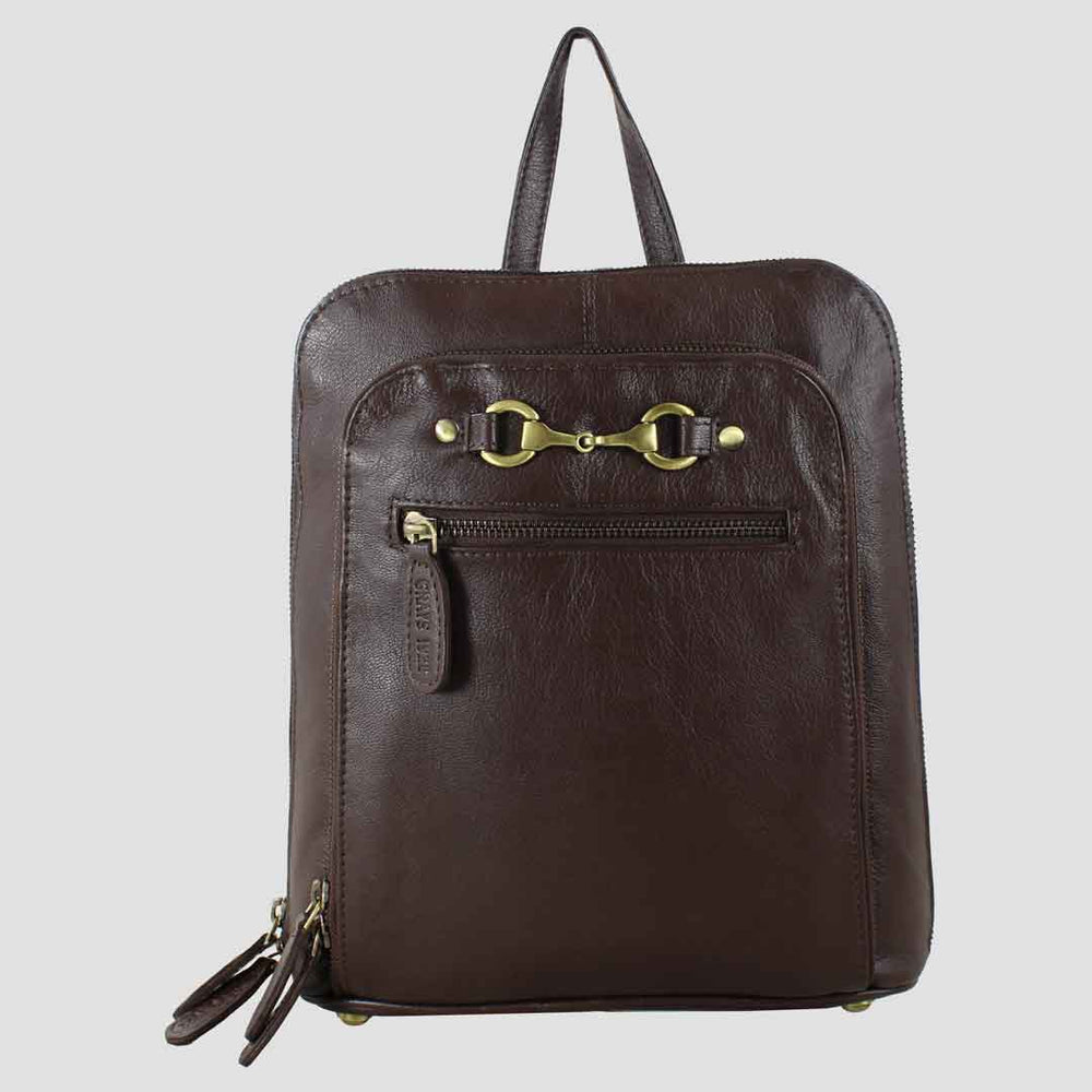 Edith Rucksack with Snaffle in Brown