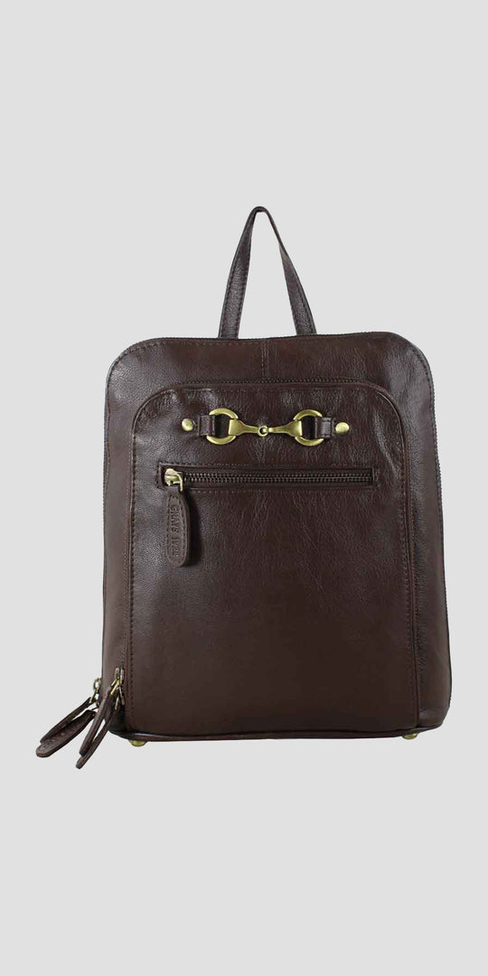 Edith Rucksack with Snaffle in Brown