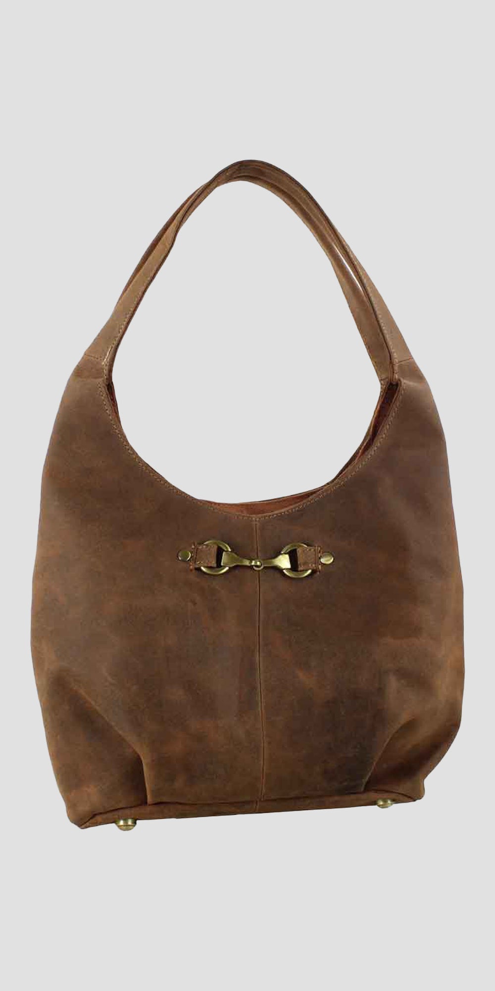 Grace Slouchy Snaffle Handbag in Hunter