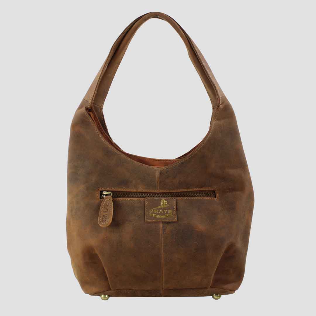 Grace Slouchy Snaffle Handbag in Hunter