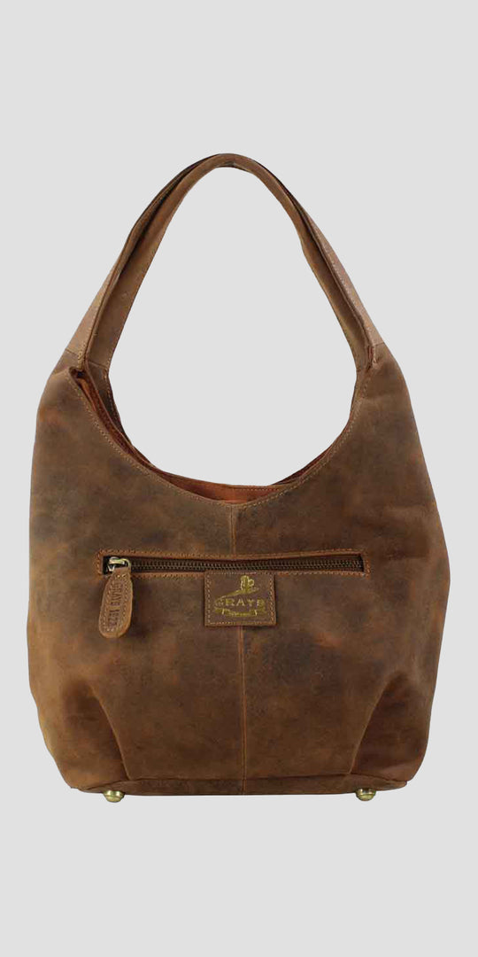 Grace Slouchy Snaffle Handbag in Hunter