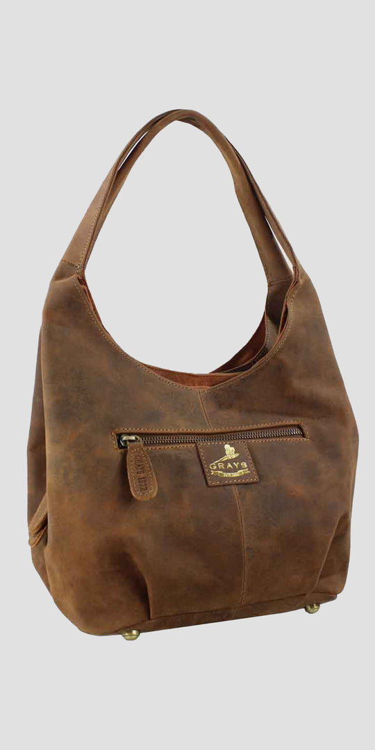 Grace Slouchy Snaffle Handbag in Hunter
