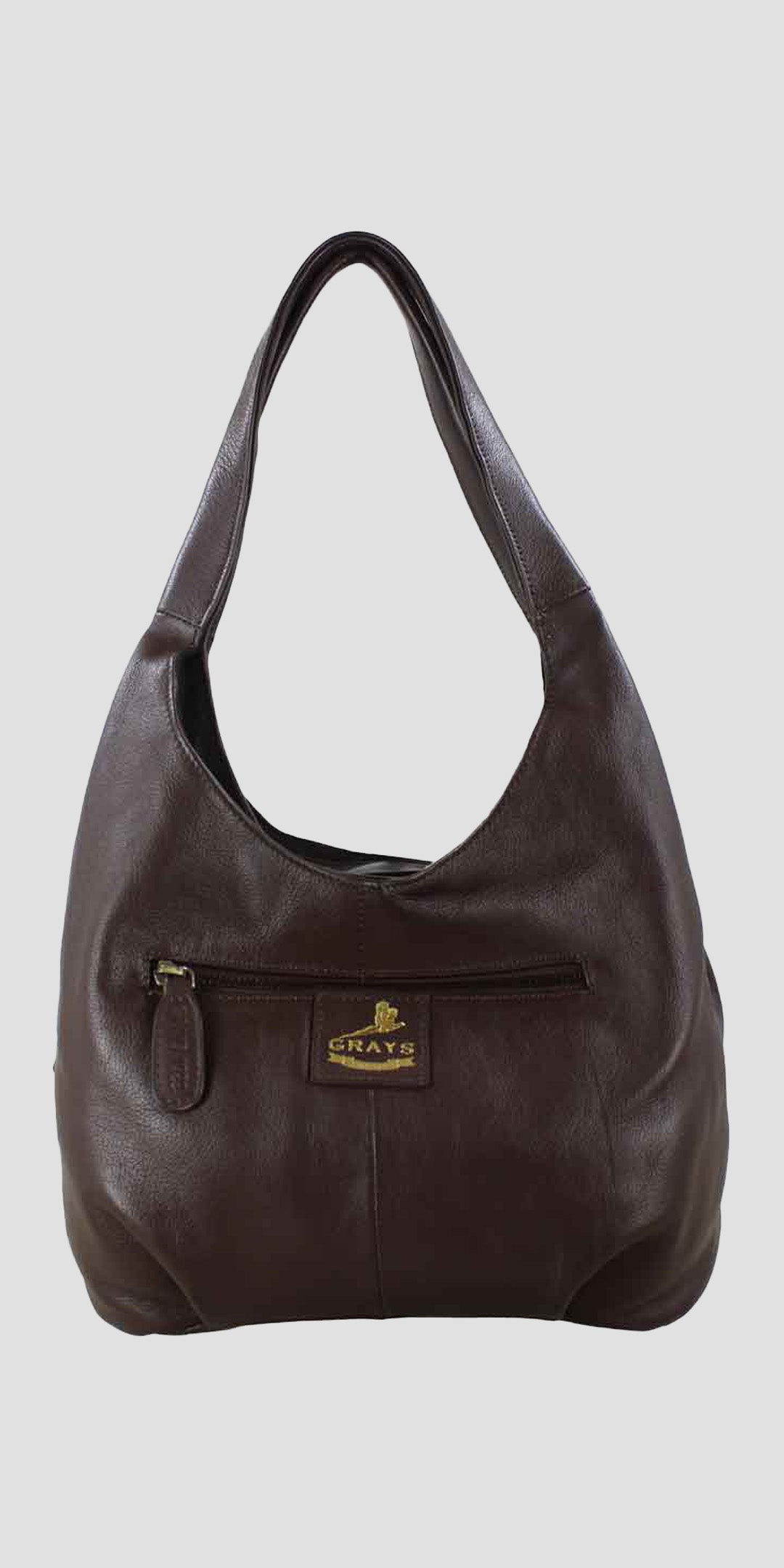 Grace Slouchy Snaffle Handbag in Brown