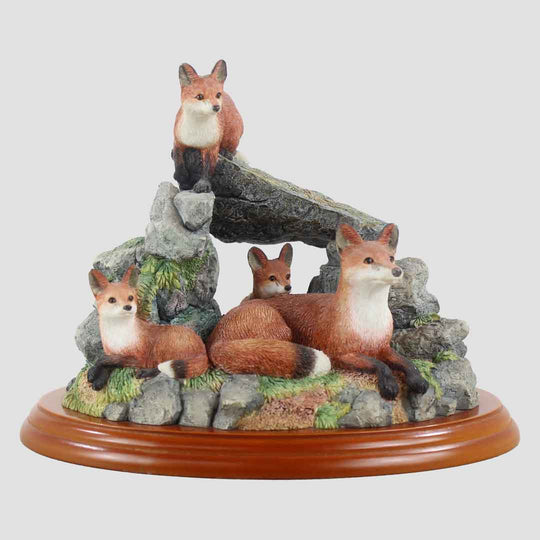 Rocky Den Border Fine Arts Foxes