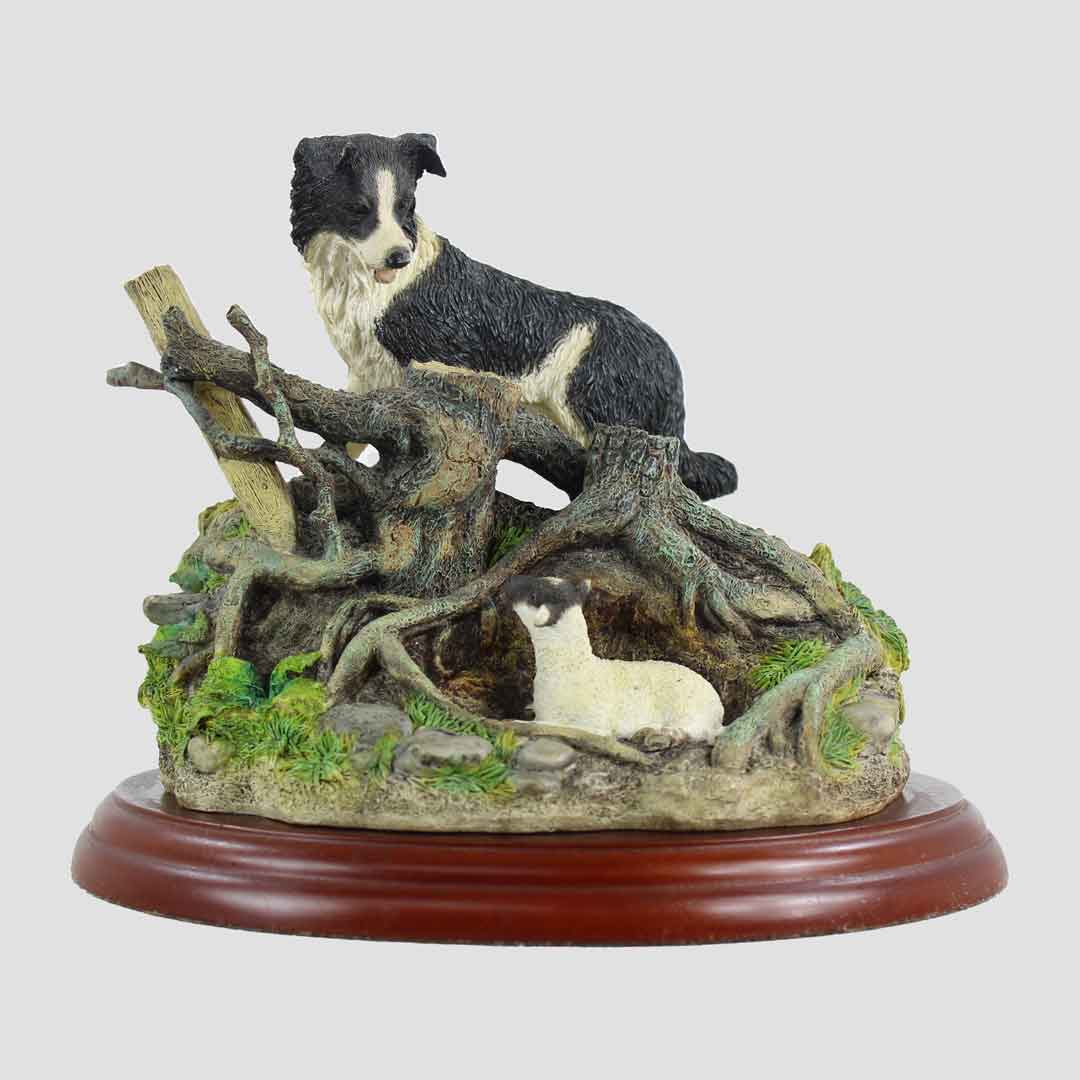 Found Safe Border Fine Arts Studio Model Collie and Lamb