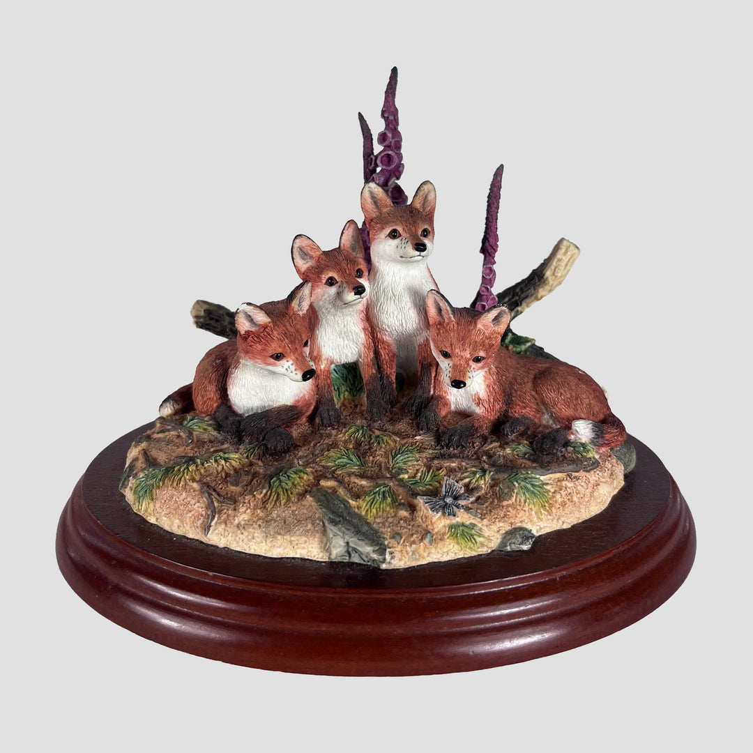 Young Ones Cubs Corner Fox Model by Border Fine Arts