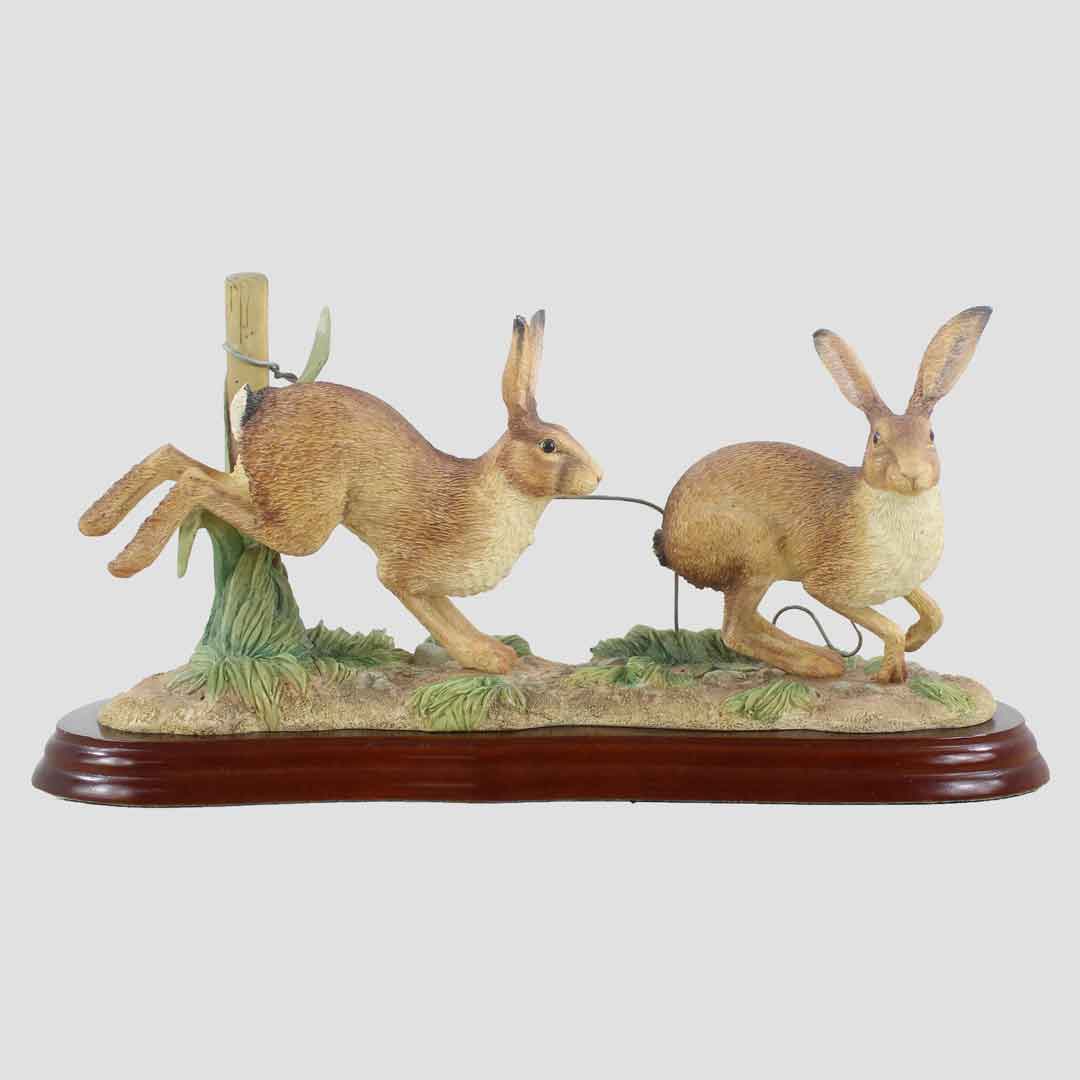 Running Hares Border Fine Arts