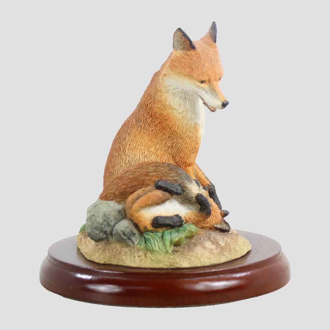 Vixen And Cubs Border Fine Arts Foxes