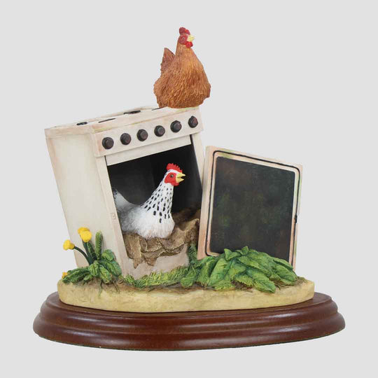 Oven Ready Border Fine Arts Chickens