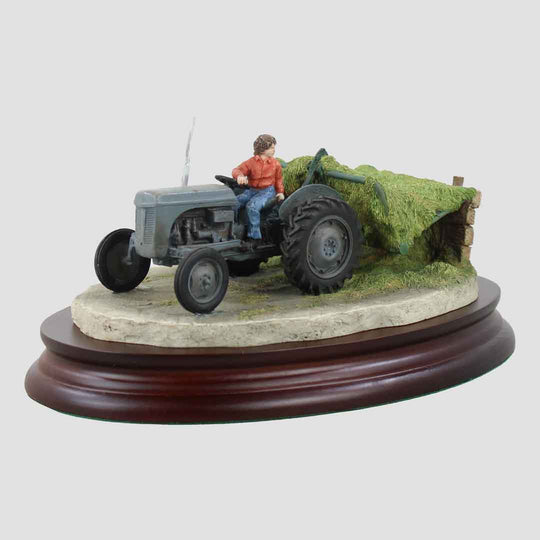 Silage Time Border Fine Arts Grey Tractor