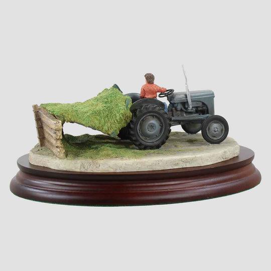 Silage Time Border Fine Arts Grey Tractor