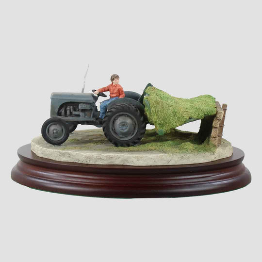 Silage Time Border Fine Arts Grey Tractor