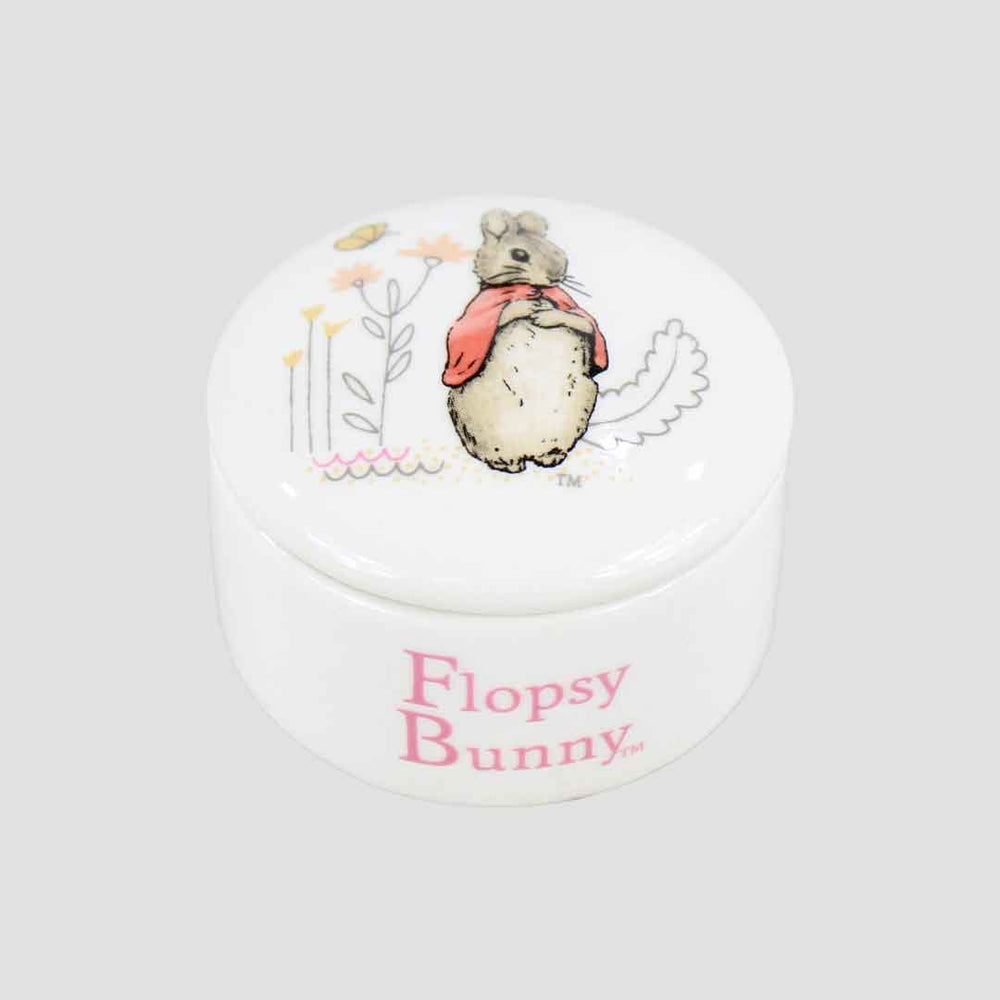 Beatrix Potter Flopsy Trinket Box And Soft Toy Gift Set