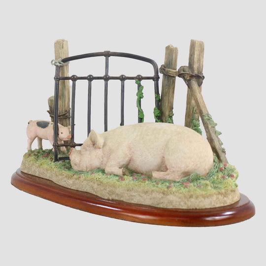 In Clover Border Fine Arts Pig