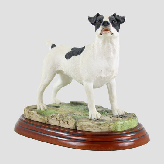 Jack Russell Terrier (Black and White) Standing Border Fine Arts Dog