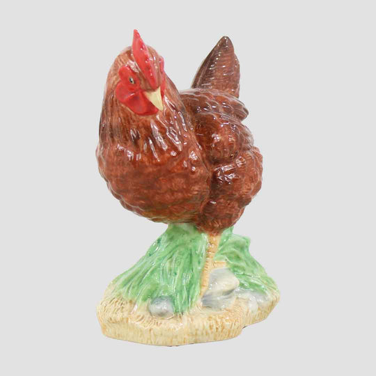 Rhode Island Red Chicken Border Fine Arts Pottery