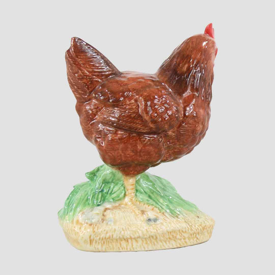 Rhode Island Red Chicken Border Fine Arts Pottery