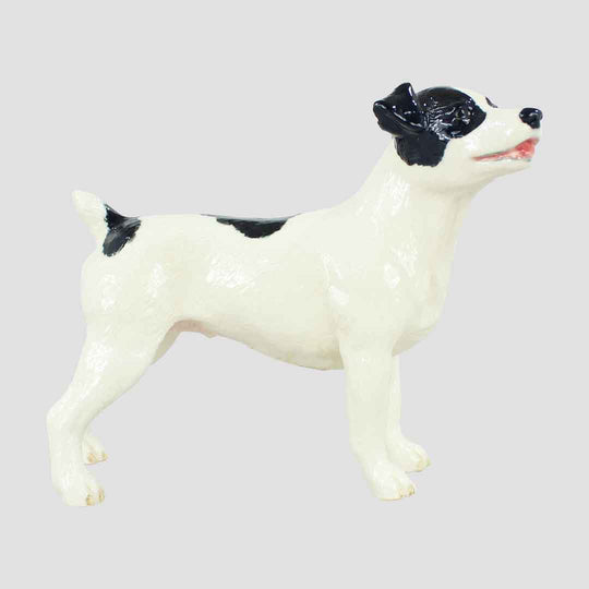 Jack Russell (Black and White) Border Fine Arts Pottery