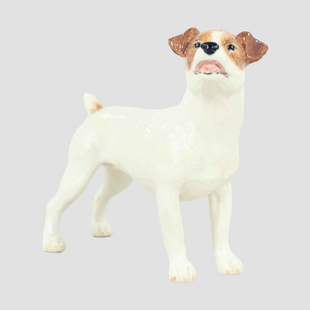 Jack Russell (Tan and White) Border Fine Arts Pottery