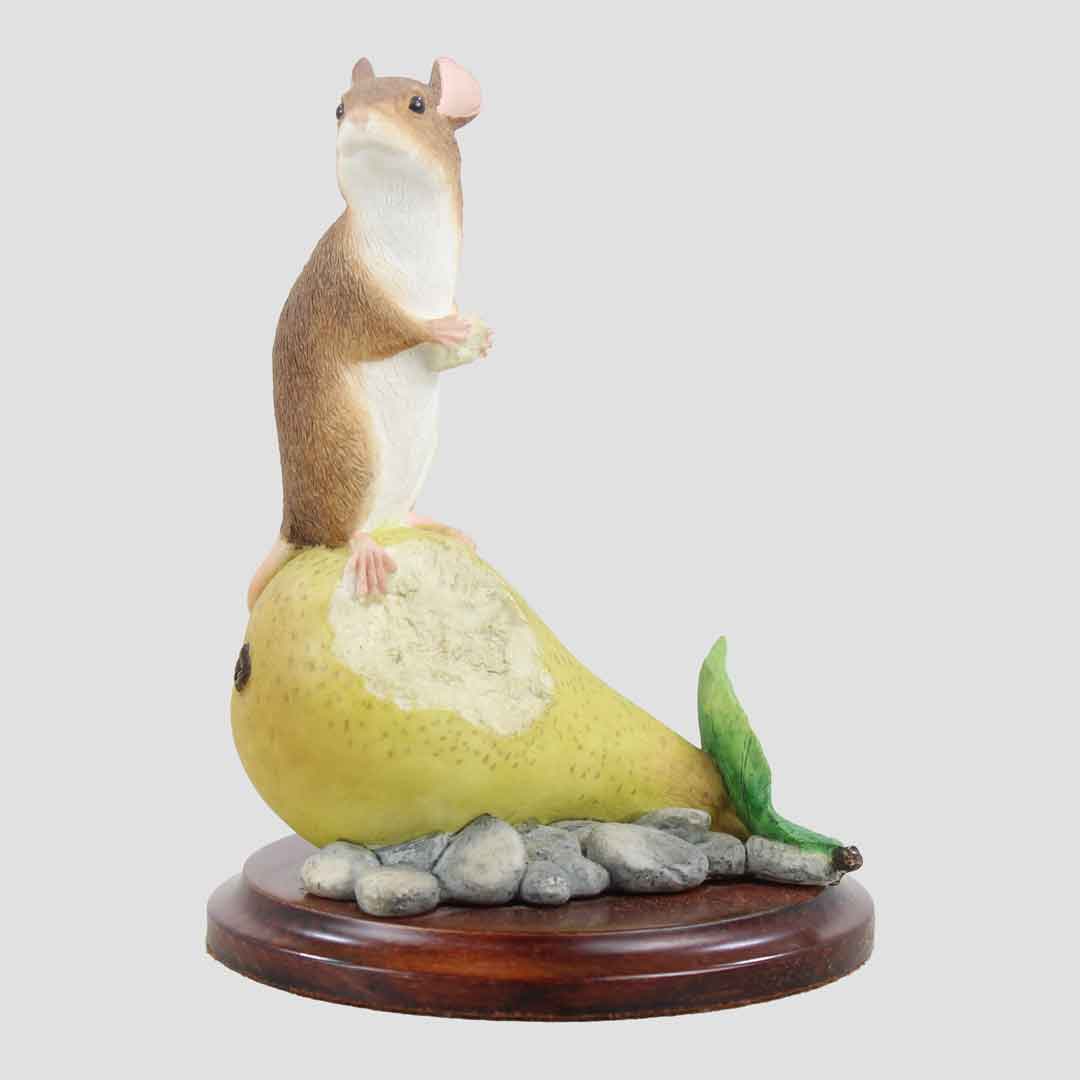 Mouse On A Pear Border Fine Arts